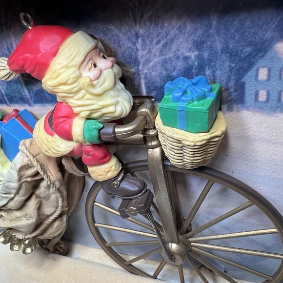 Hallmark Other - Hallmark Cycling Santa Keepsake Christmas Ornament 1982 Vintage